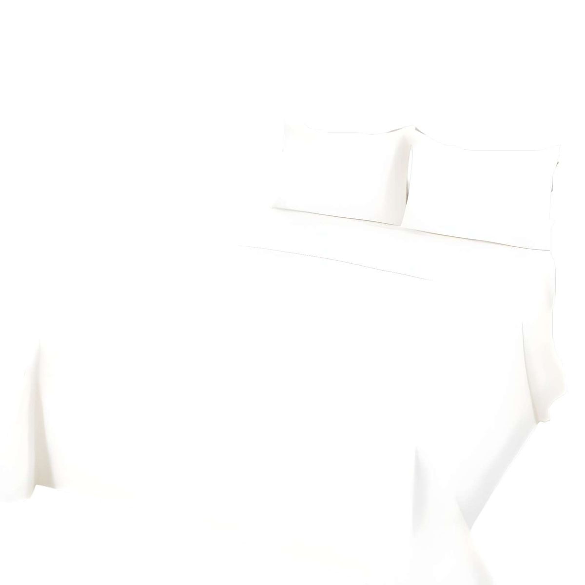 GENERICO - SET DE SABANAS SUPERKING BLANCO