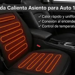 MOVI - Funda Calienta Asiento Para Auto Calefactor 12v