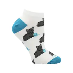 AZALEIA - Calcetines Ped Cats Mujer Beige