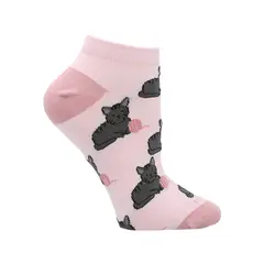 AZALEIA - Calcetines Ped Cats Mujer Rosado