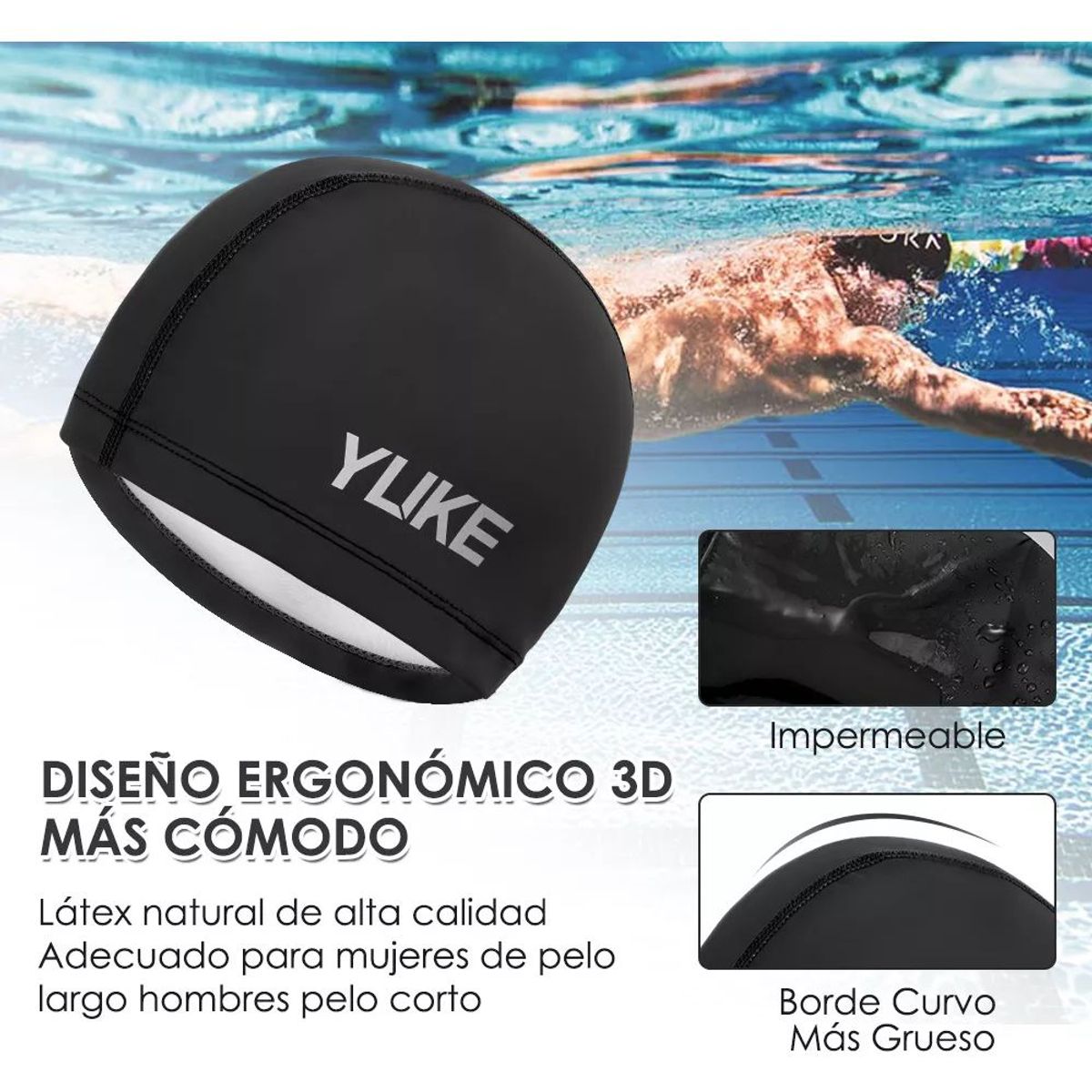 ATURE - 5 En 1 Kit Gafas De Natación Sin Fugas Protección Uv
