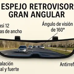 MOVI - Espejo Retrovisor Panorámico Gran Angular 160°