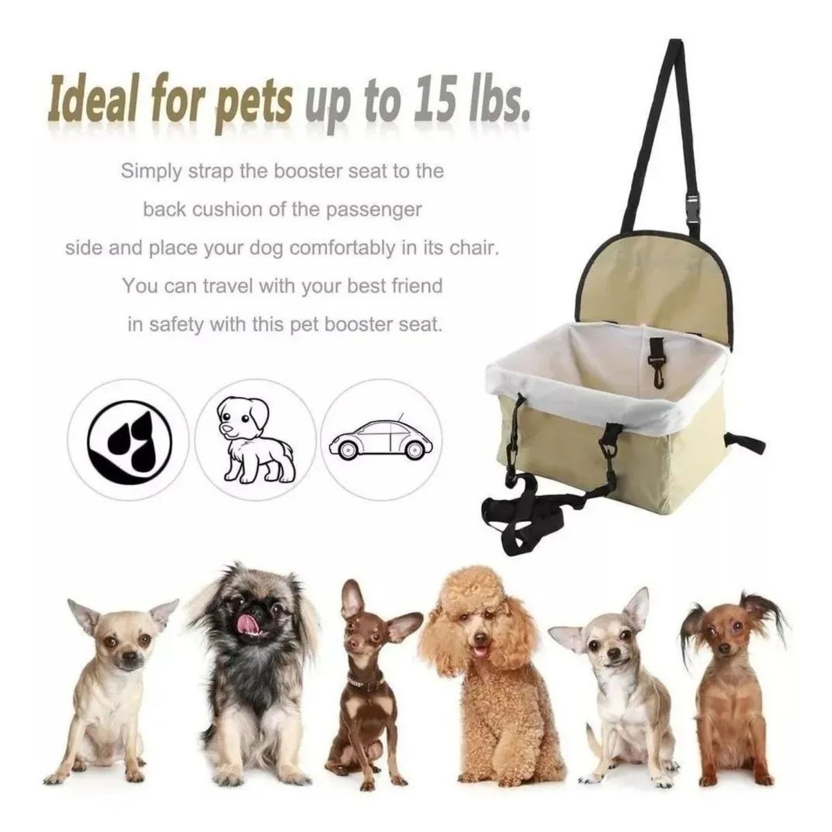 MOVI - Asiento de auto para mascotas