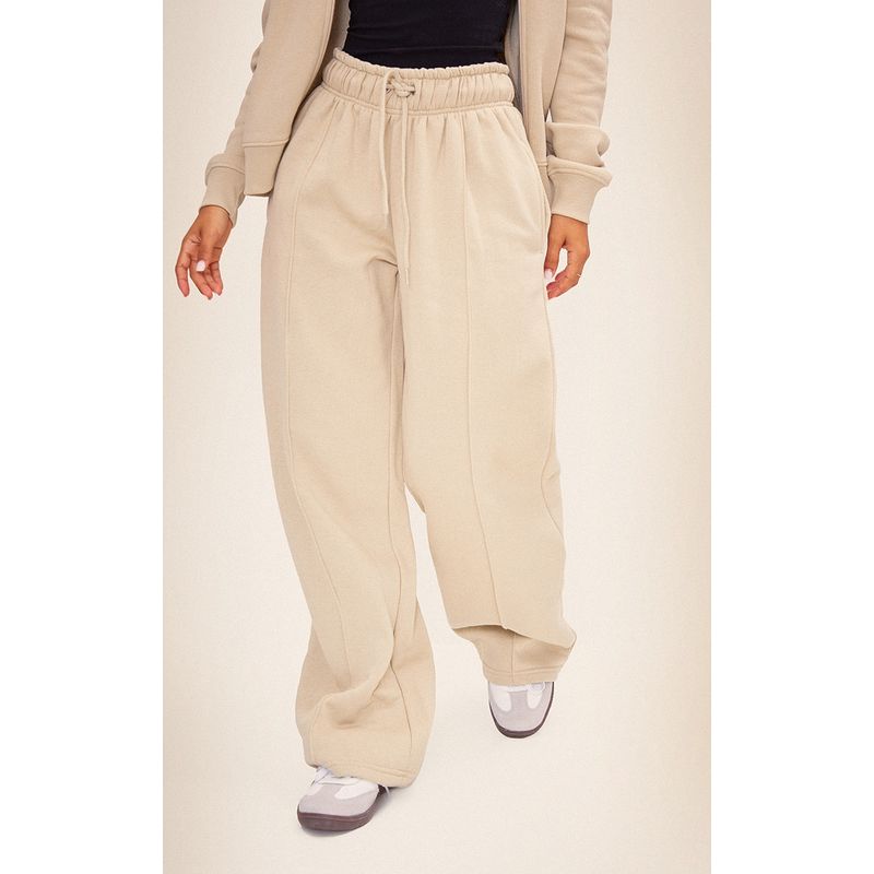 VELT - Palazzo Beige Buzo Mujer Algodón 100%