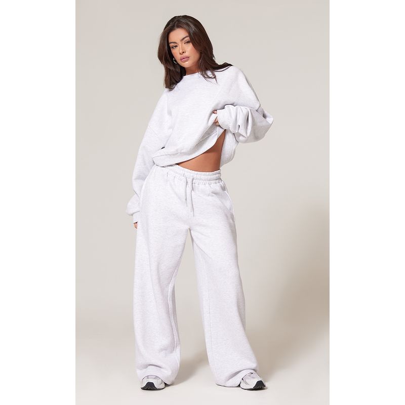 VELT - Conjunto Buzo Gris Claro Polo & Pantalón Recto