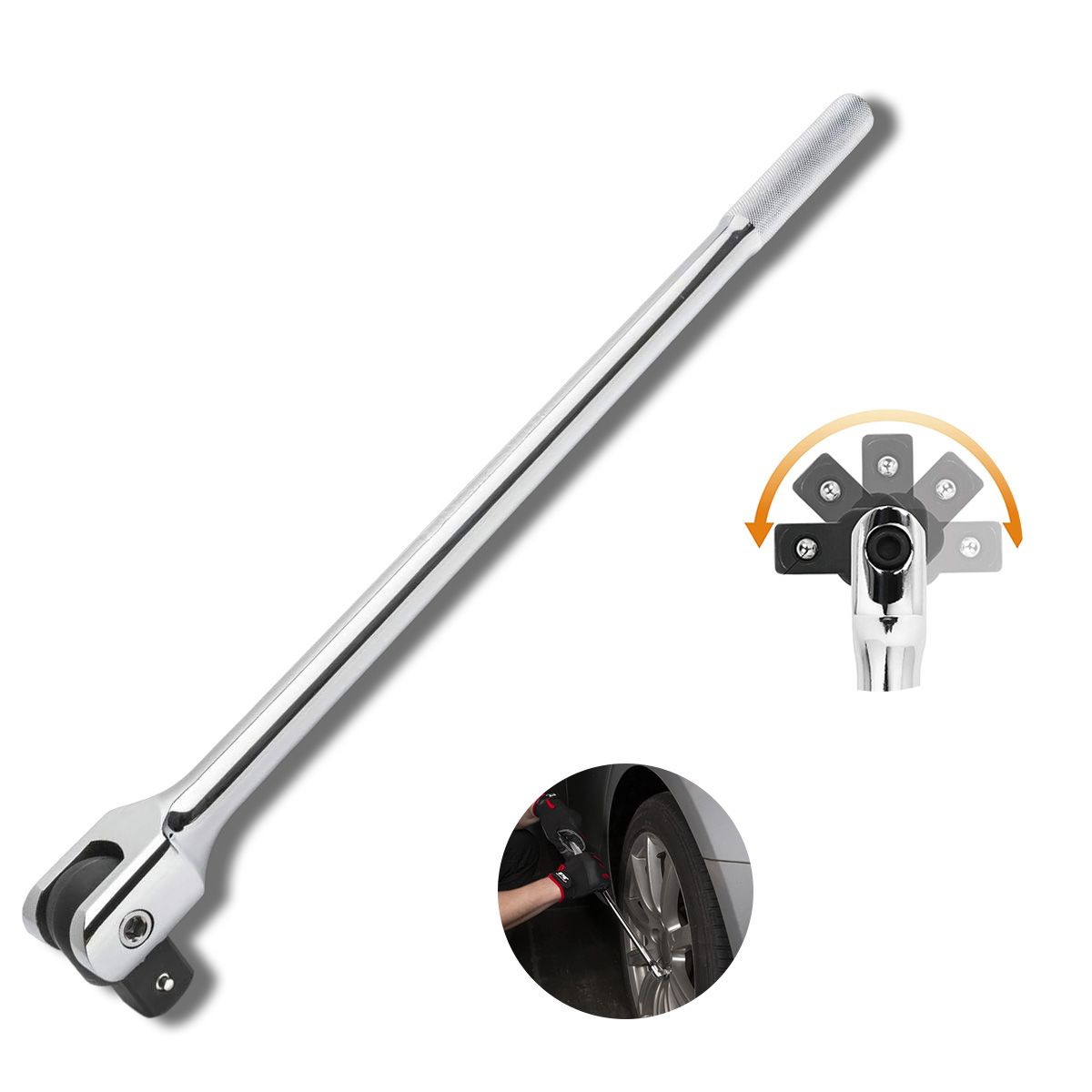 ATURE - Barrote Fuerza Palanca Manija Mango Articulado 1/2 37.5 Cm