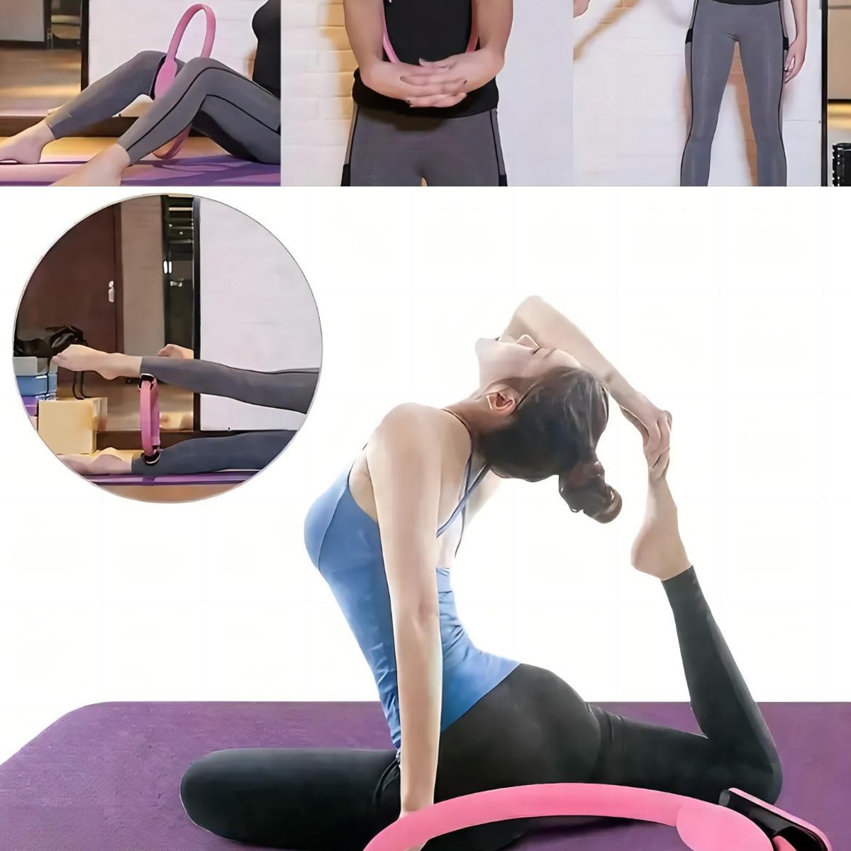 KINDA NICE - Set De Fitness De 14 Piezas Con Pelota De Yoga Deporte