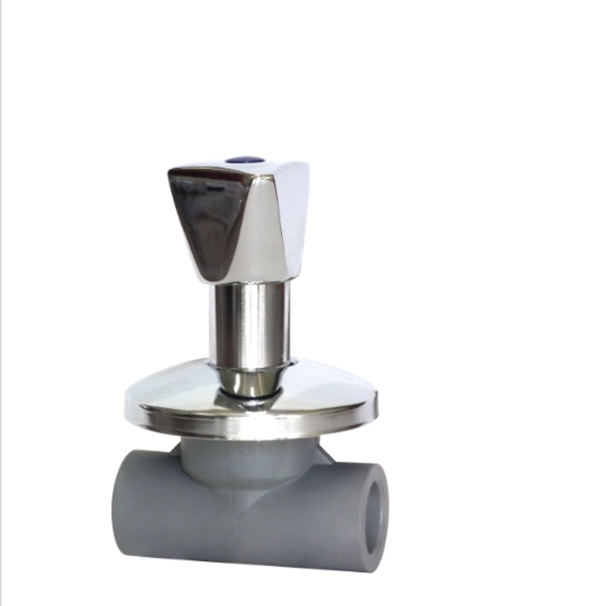 GENERICO - VALVULA DE CIERRE CROMADA PPR ROJOAZUL 32MM