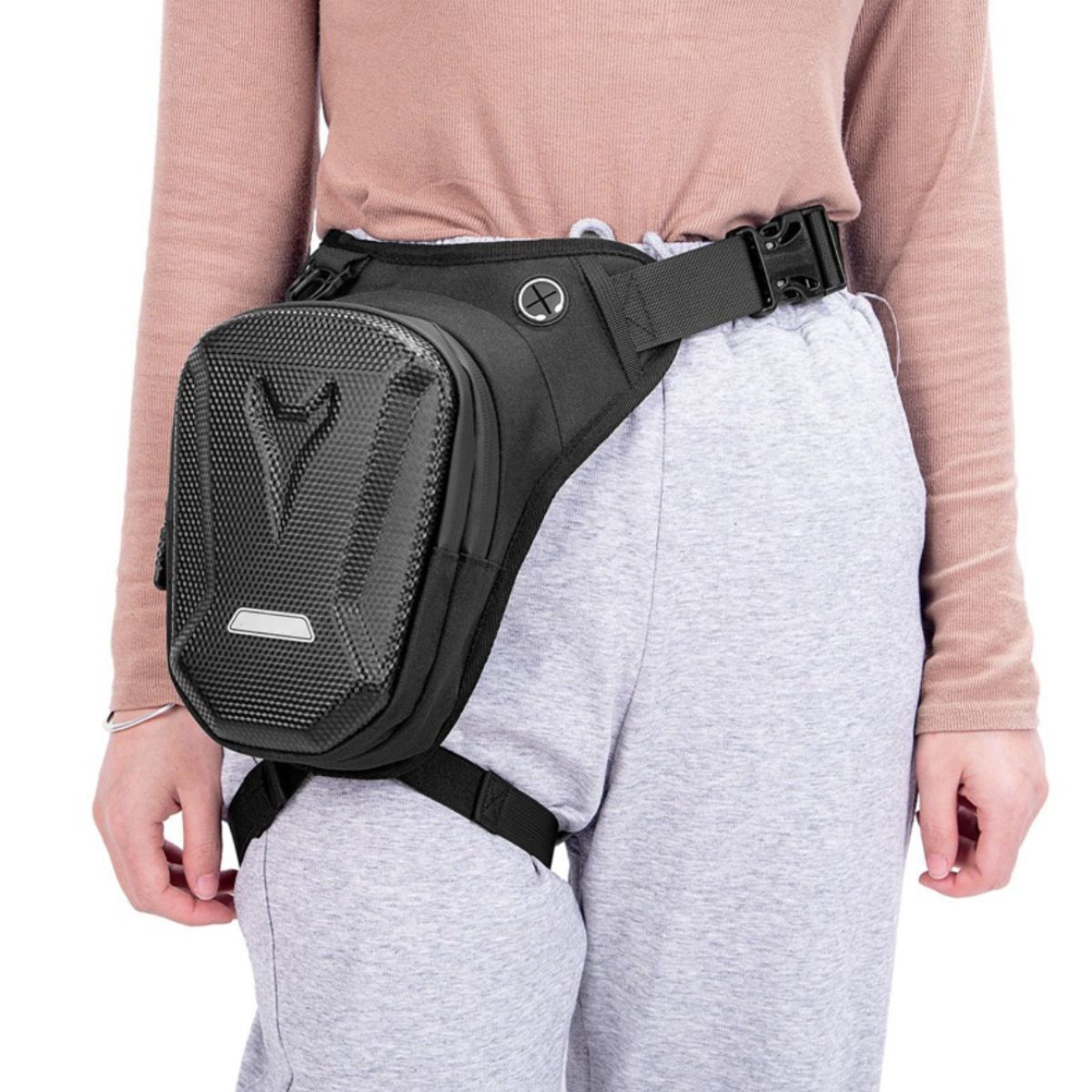 ATURE - Bolsa Impermeable Rígida Para Pierna Y Bandolera Motocicleta