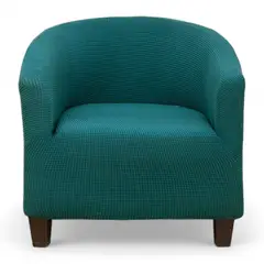 GENERICO - Funda De Poltrona Elasticada Cuadrille Texturizada Color Turquesa