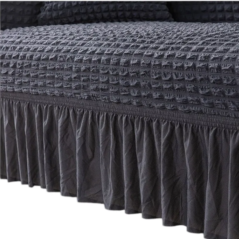 GENERICO - Fundas Cubre Sillón Turca Sofá De 3 Cuerpos Elasticada Café Oscuro