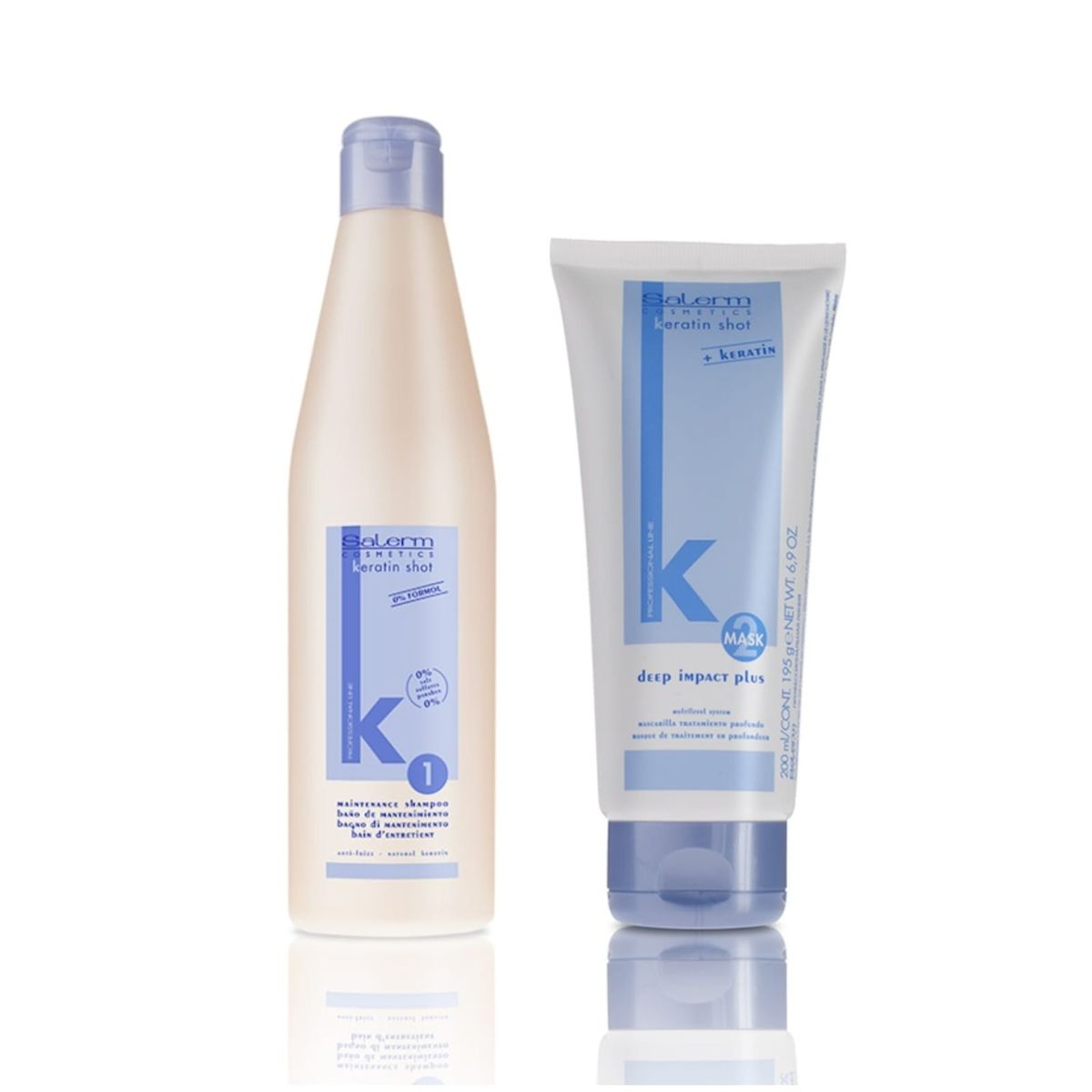 SALERM - Salerm Keratin Shot Shampoo 500ml + Mascarilla Impact 200ml