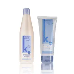 SALERM - Keratin Shot Shampoo 500ml + Mascarilla Impact 200ml