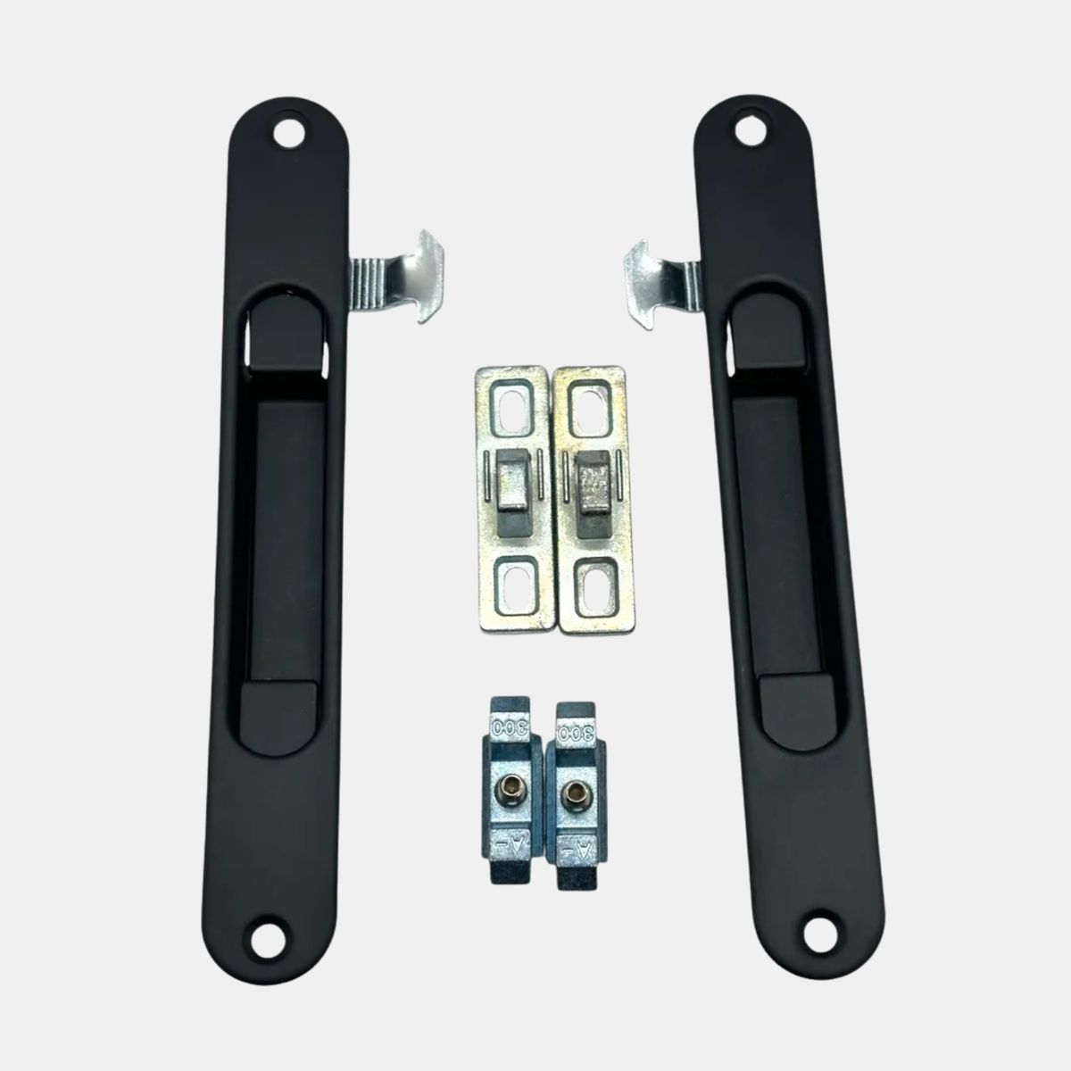 GENERICO - Set 2 Seguros / Pestillo Ventana Corredera Aluminio Pestillo Ht E-25