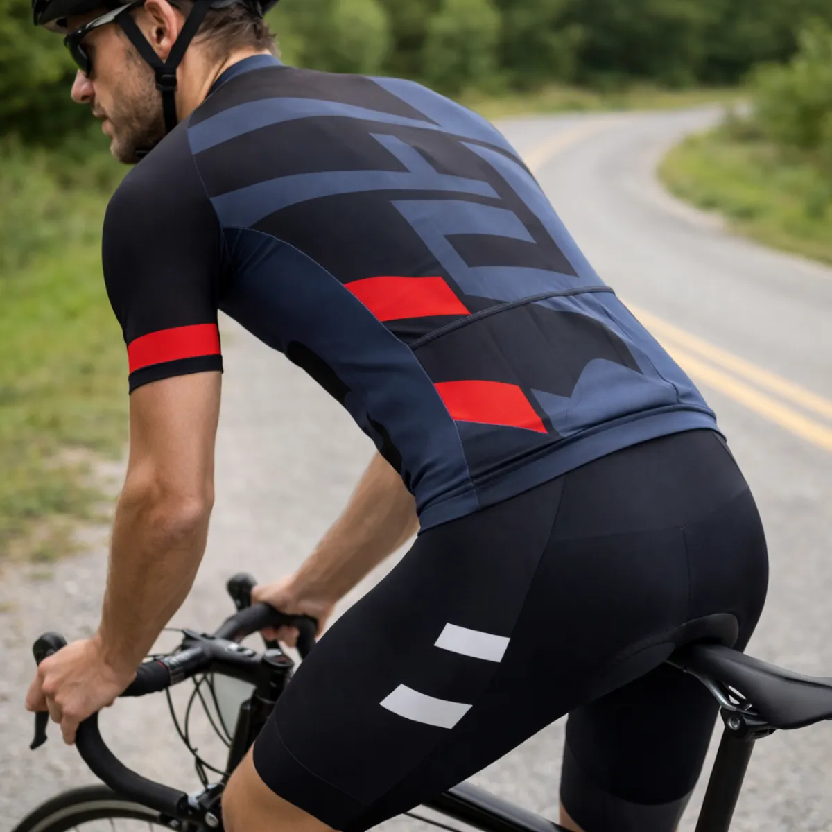 OEM - Conjunto ciclismo jersey + culotte con badana de gel