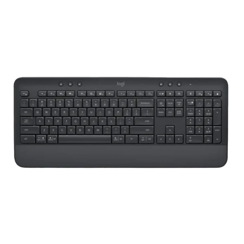 LOGITECH - Logitech K650 Teclado Inalámbrico Español Resistente Color Grafito
