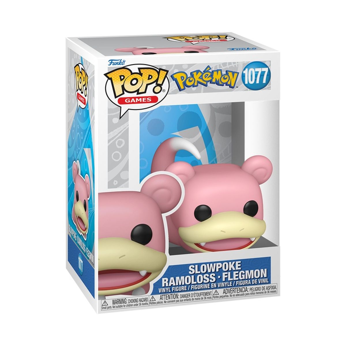 FUNKO - Funko Pop Pokémon – Slowpoke 1077 + Protector