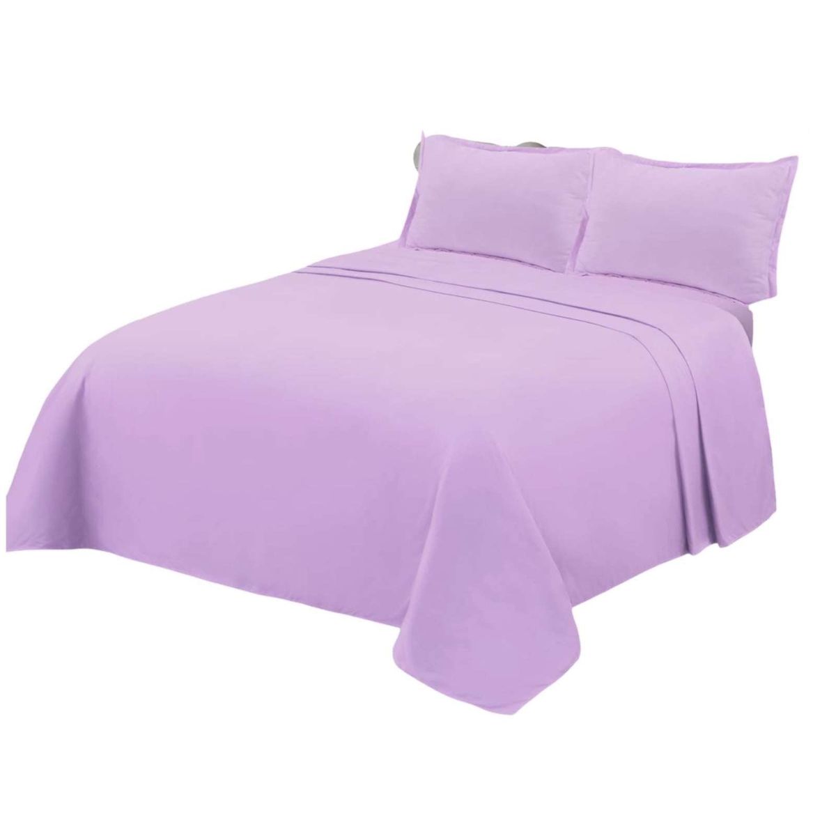 GENERICO - SÁBANA DE GENERO PLAZA Y MEDIA LILA