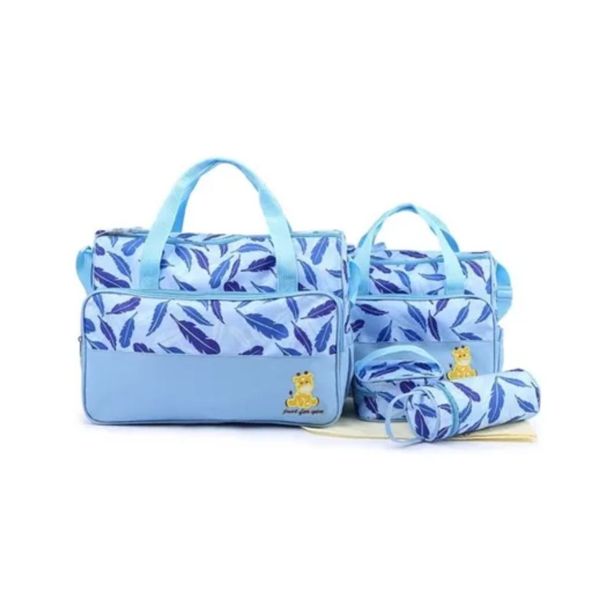 GENERICO - Bolso Maternal 5 Piezas Pañalera Mudador Bebes