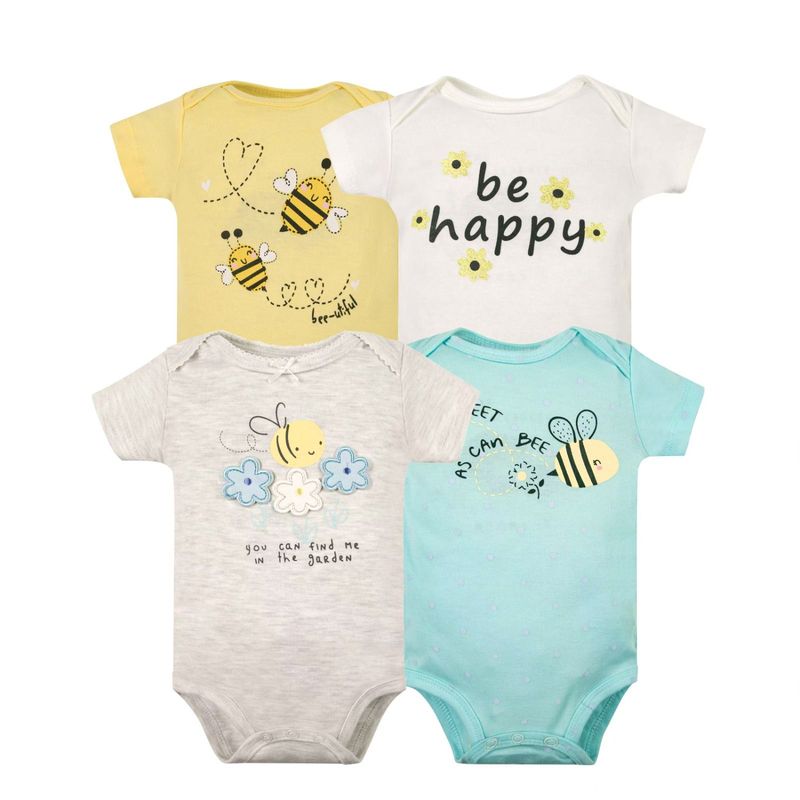 TEDMIMAK - bodys manga corta set 4 unidades