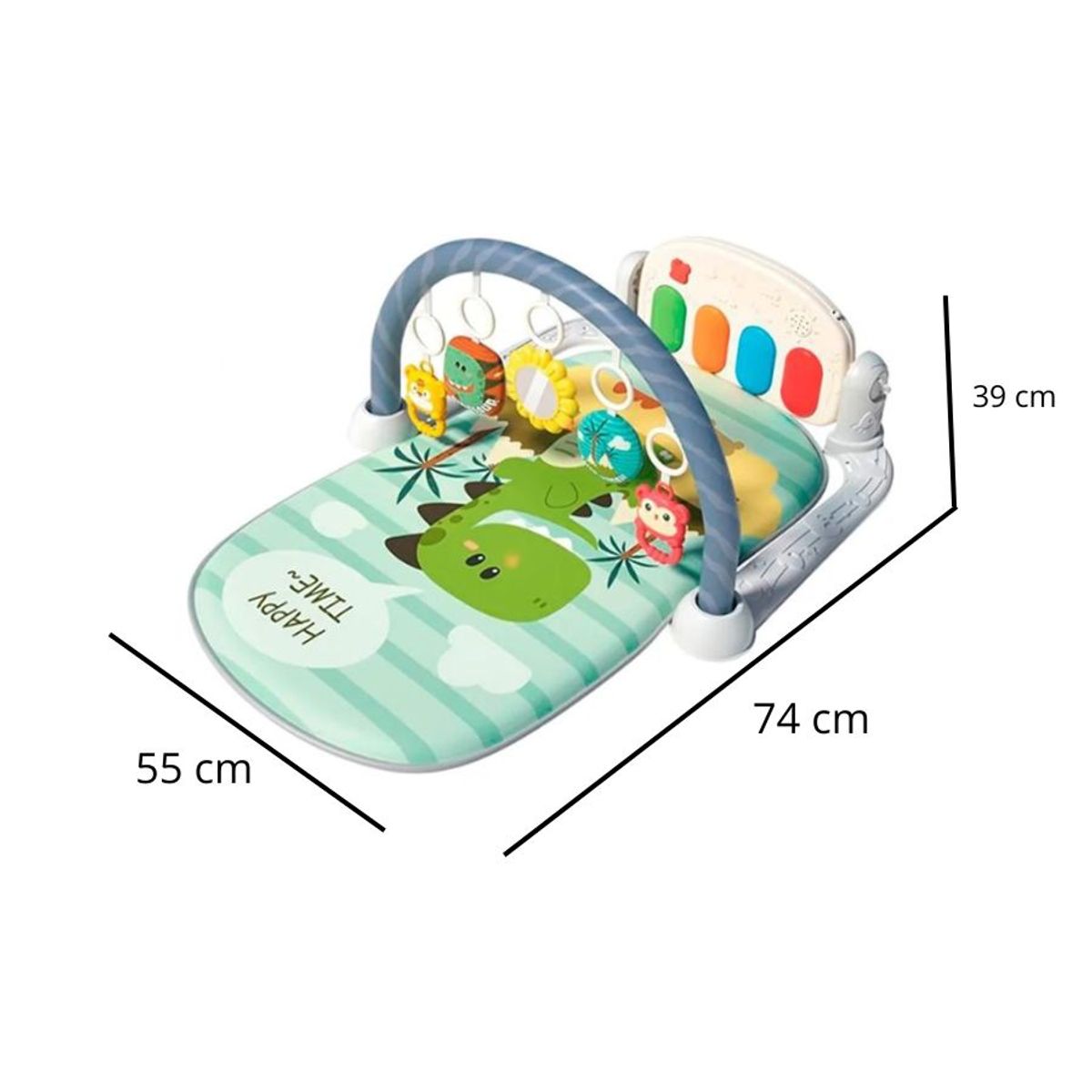 GENERICO - Gimnasio Con Tapete Piano Juguete Para Bebés Verde