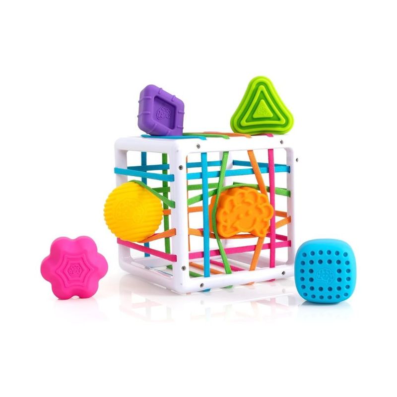 GENERICO - Juego Didáctico Cubo Sensorial Bebé Estimulación 6 Piezas