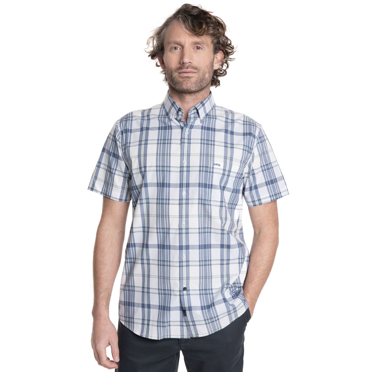 MCGREGOR - CAMISA HOMBRE MANGA CORTA ESCOCESA RADIO CITY
