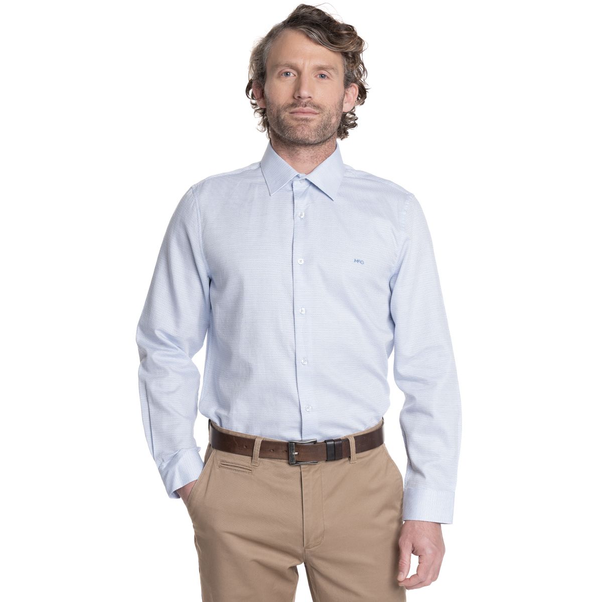 MCGREGOR - CAMISA HOMBRE MANGA LARGA JACQUARD WILLIAMSBURG