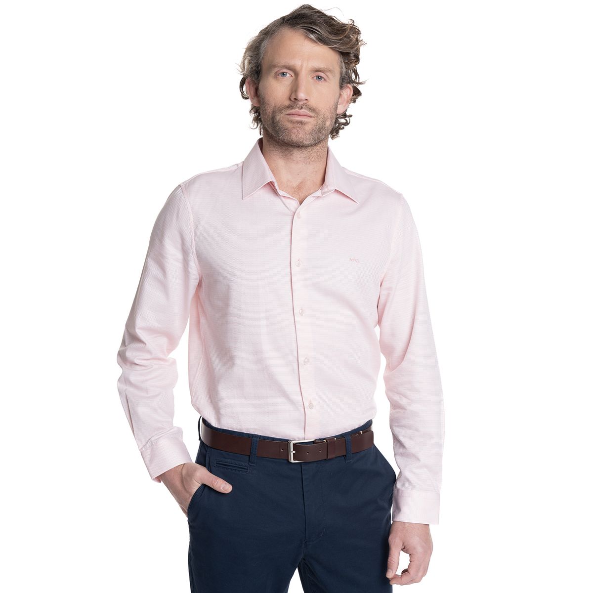 MCGREGOR - CAMISA HOMBRE MANGA LARGA JACQUARD WILLIAMSBURG