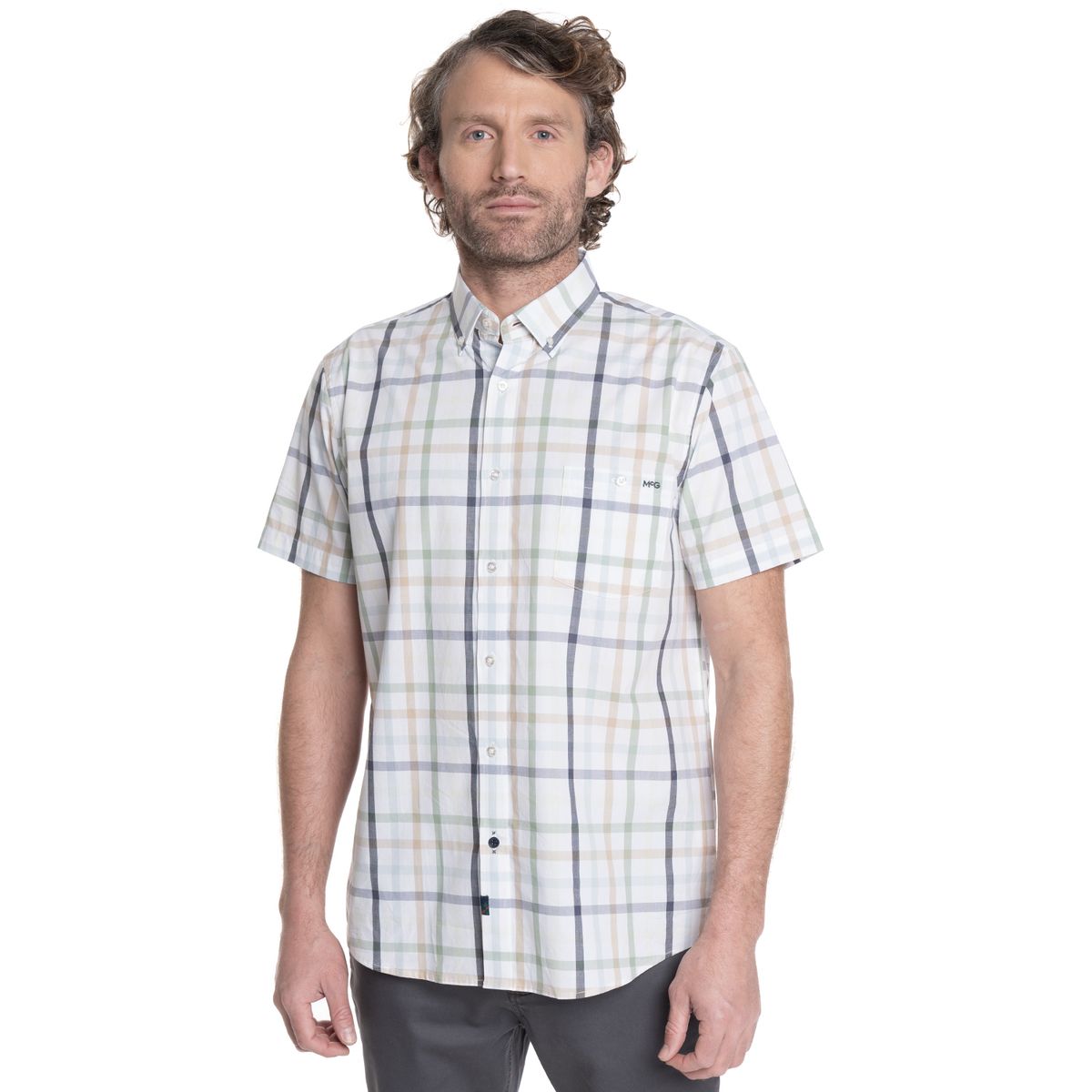 MCGREGOR - CAMISA HOMBRE MANGA CORTA ESCOCESA APOLLO