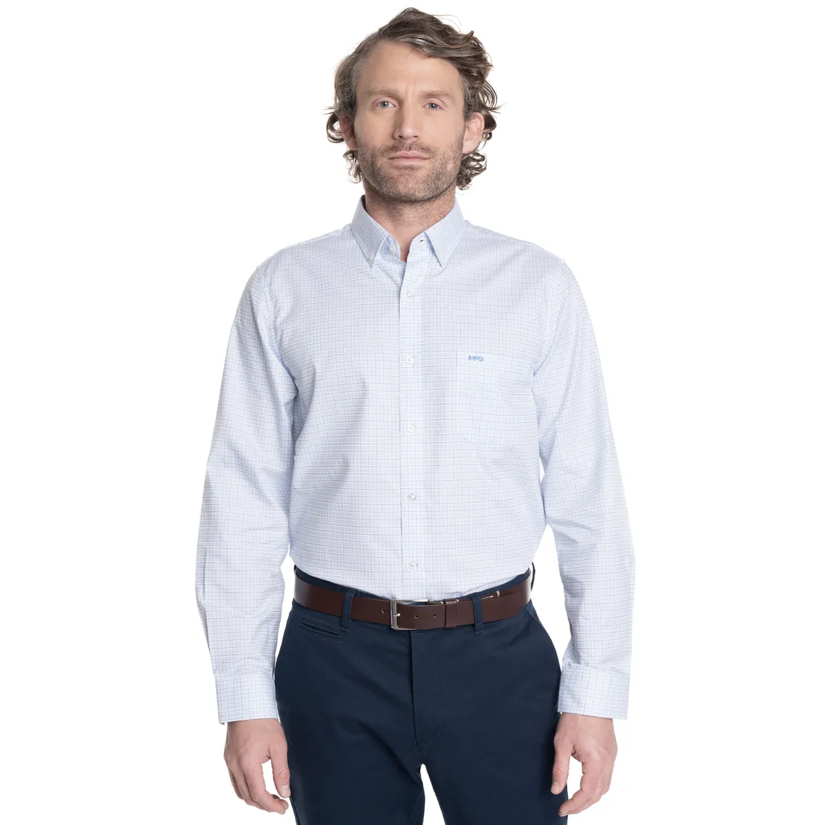 MCGREGOR - CAMISA HOMBRE MANGA LARGA SMART CUADROS WALL STREET