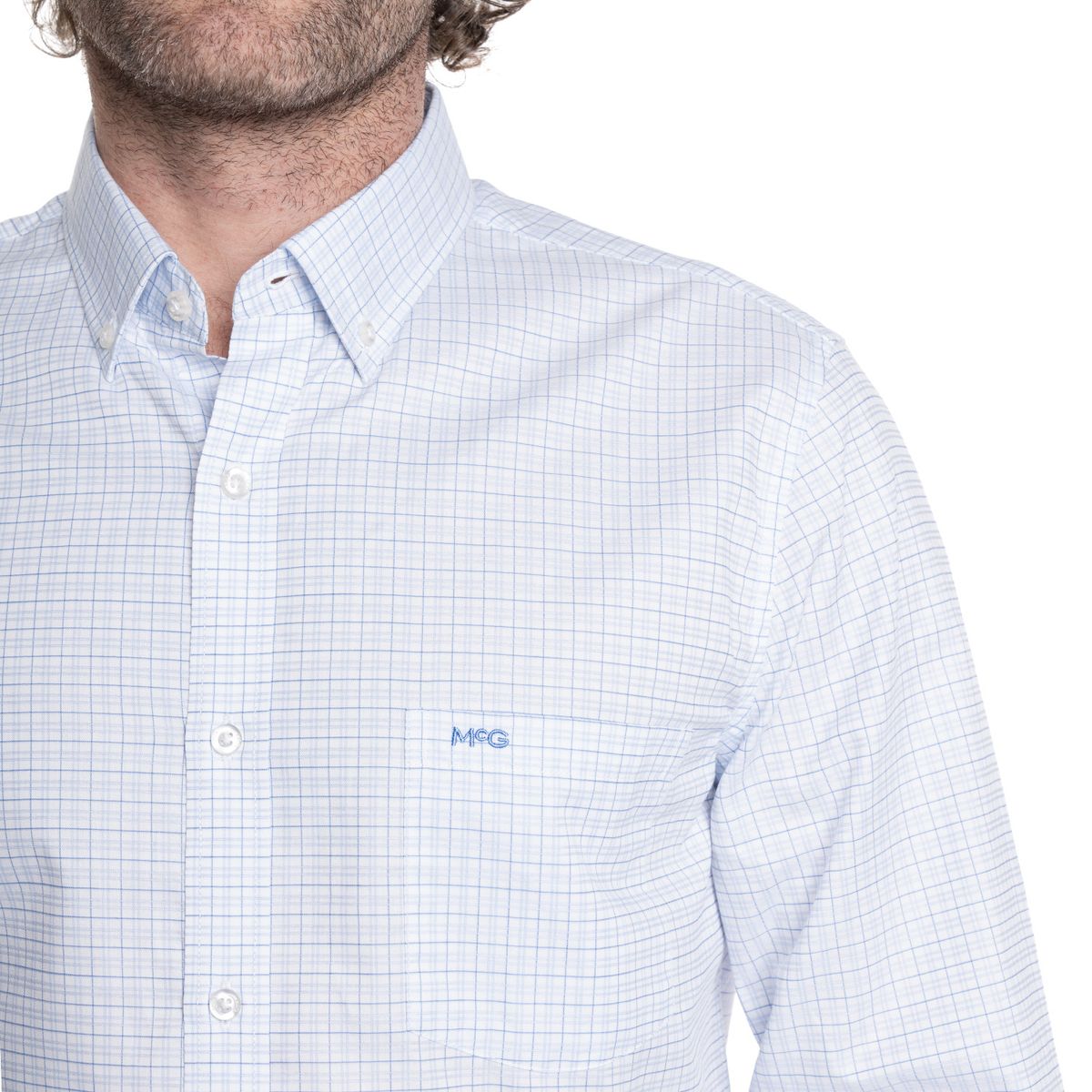 MCGREGOR - CAMISA HOMBRE MANGA LARGA SMART CUADROS WALL STREET