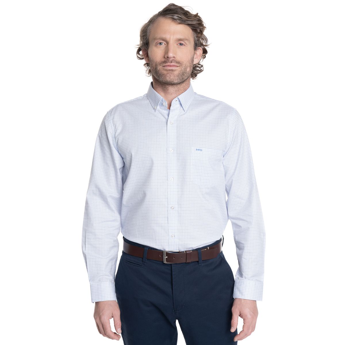 MCGREGOR - CAMISA HOMBRE MANGA LARGA SMART CUADROS WALL STREET