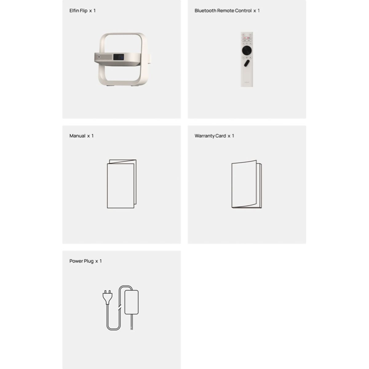 XGIMI - XGIMI Elfin Flip  Proyector portátil con resolución FHD de 1080P