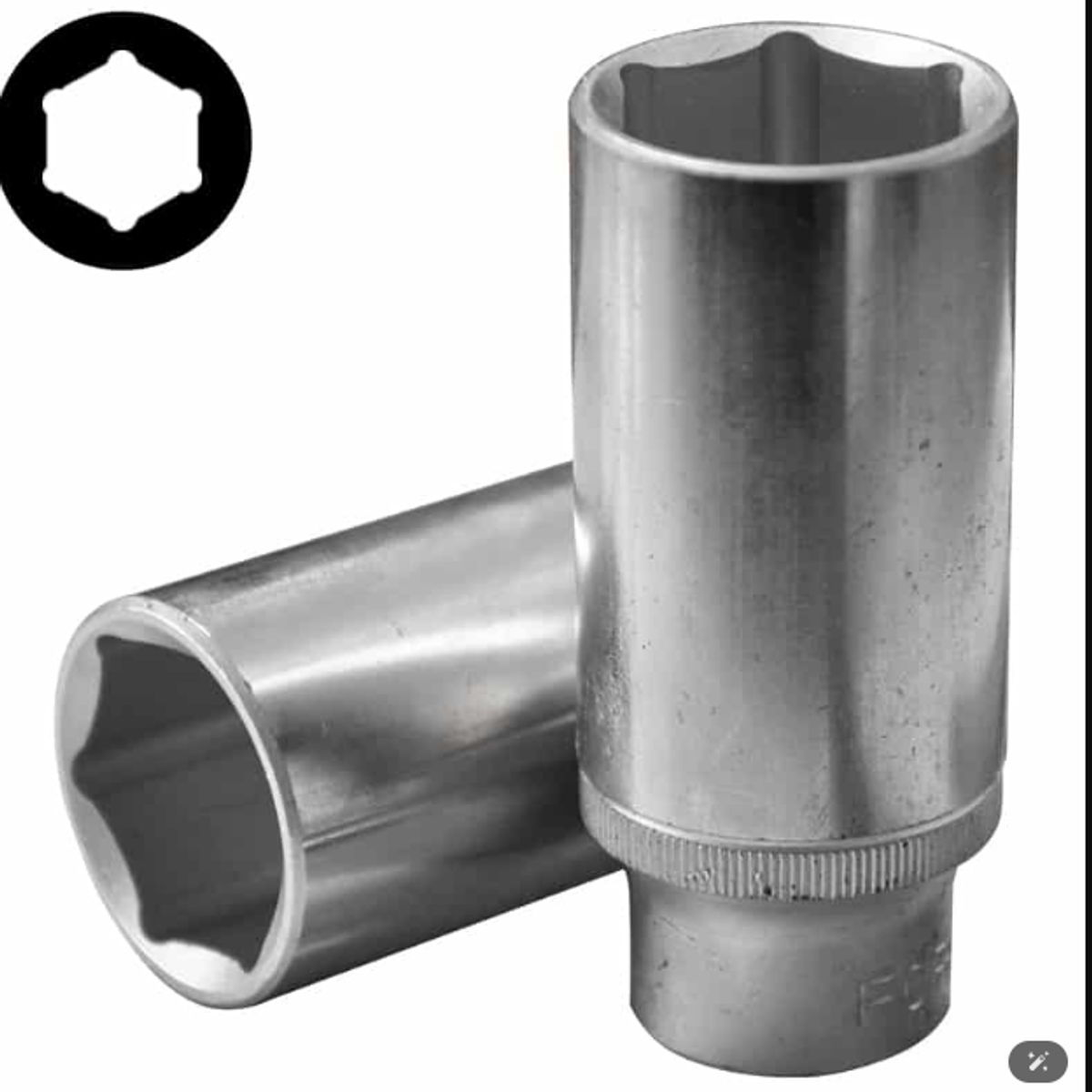 GENERICO - LLAVE DADO LARGO 26MM X media pulg HEXAGONAL