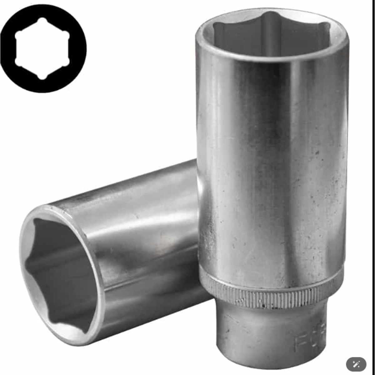 GENERICO - LLAVE DADO LARGO 26MM X media pulg HEXAGONAL