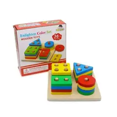 GENERICO - Juego De Encaje De Figuras Geométricas Didáctico