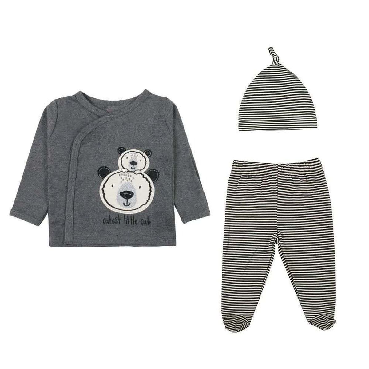 TEDMIMAK - CONJUNTO 3 PIEZAS  ALGODON BEBE