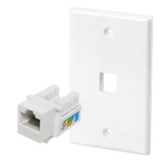 ULINK - Modulo Rj45 Cat5e De Red Jack Keystone Con Tapa Muro