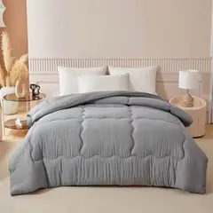 GENERICO - Plumon Edredon Nórdico Premium 200x230cm Gris