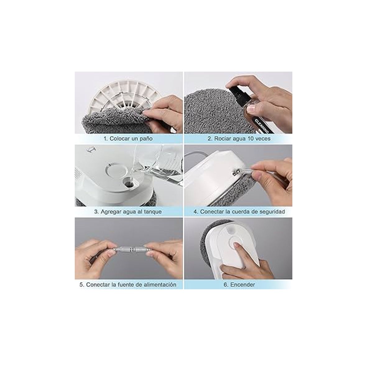 HUTT - HUTT Robot Limpia Vidrios ddc56 Color Blanco