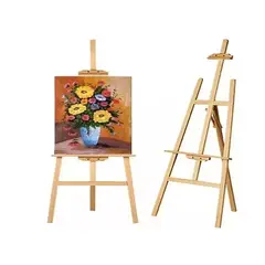 GENERICO - Atril Caballete De Pintura Madera Ajustable 120cm Madera