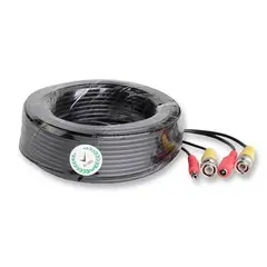 GENERICO - CABLE PARA CAMARA DE SEGURIDAD CCTV VIDEO Y ENERGIA 40 Mts DE LARGO