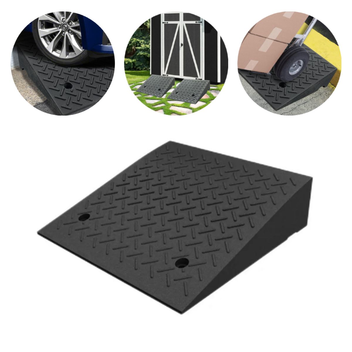 ATURE - Rampa Triangular De Goma De 50 Cm Vehículos Silla De Ruedas