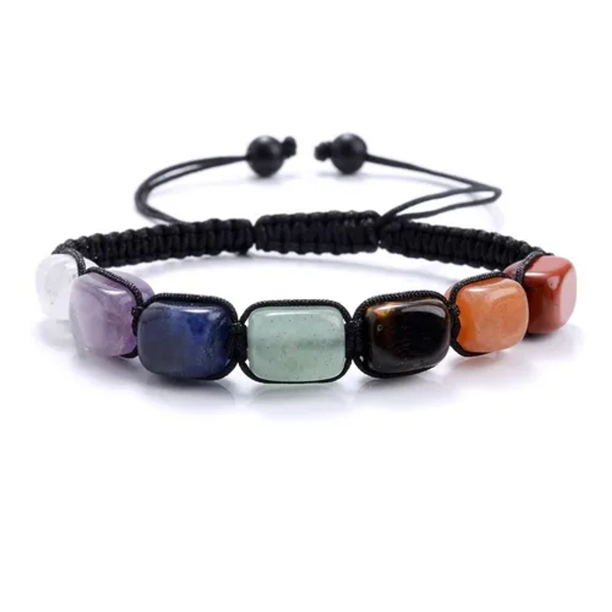 GENERICO - Pulsera De Hombre Y Mujer Piedra 7 Chakras Natural