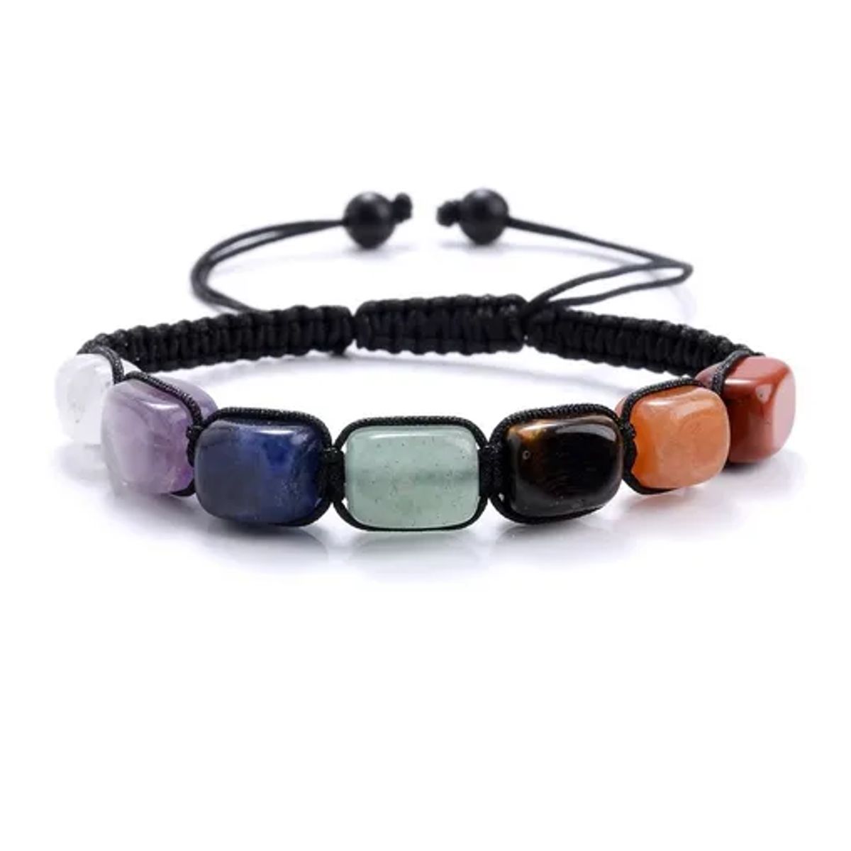 GENERICO - Pulsera De Hombre Y Mujer Piedra 7 Chakras Natural