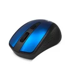 XTECH - Mouse Óptico Inalámbrico de 4 Botones Azul