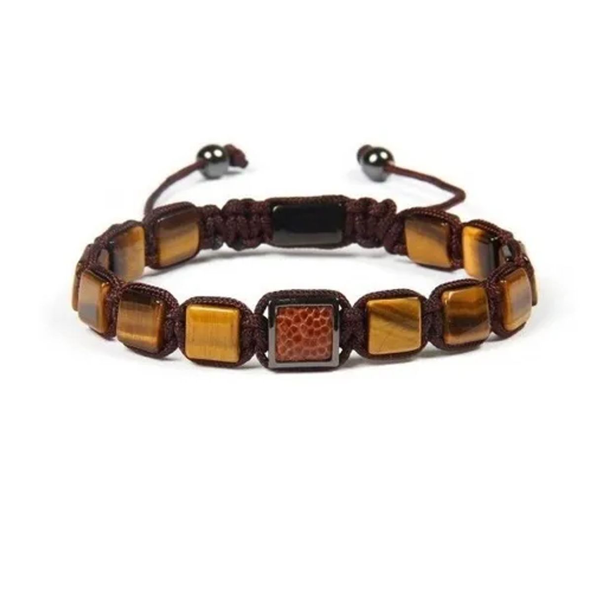 GENERICO - Pulsera Natural Stone Ojo De Tigre Hombre Mujer Moda Royal Madriz