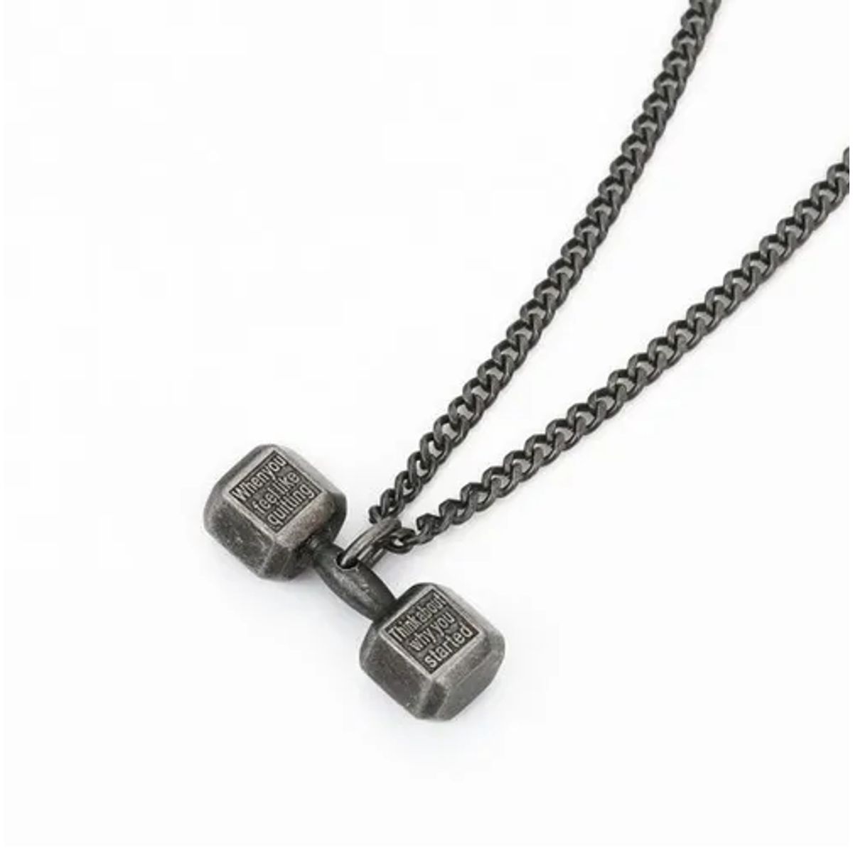 GENERICO - Collar De Caballero Mancuerna Gym Gimnasio Moda 2021 S1 Royal Madriz