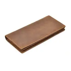 ROYAL - Billetera De Cuero 100 Genuino Larga Hombre Caballeros